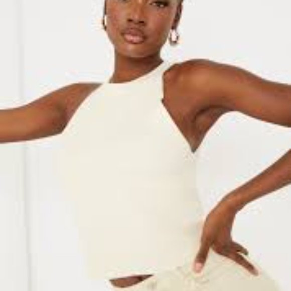 Madewell textured halter tank szS - Picture 2 of 9